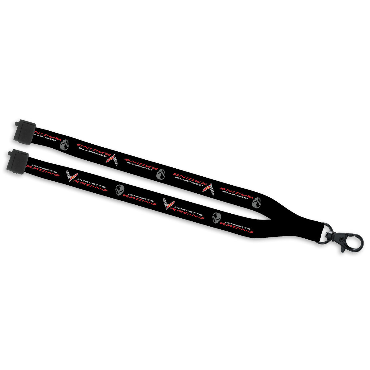 Corvette Racing Lanyard with Jake and Corvette Racing Flags Logos
