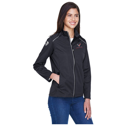 C8.R Corvette Racing | Ladies 3-Layer Knit Full-Zip - 3/4 view