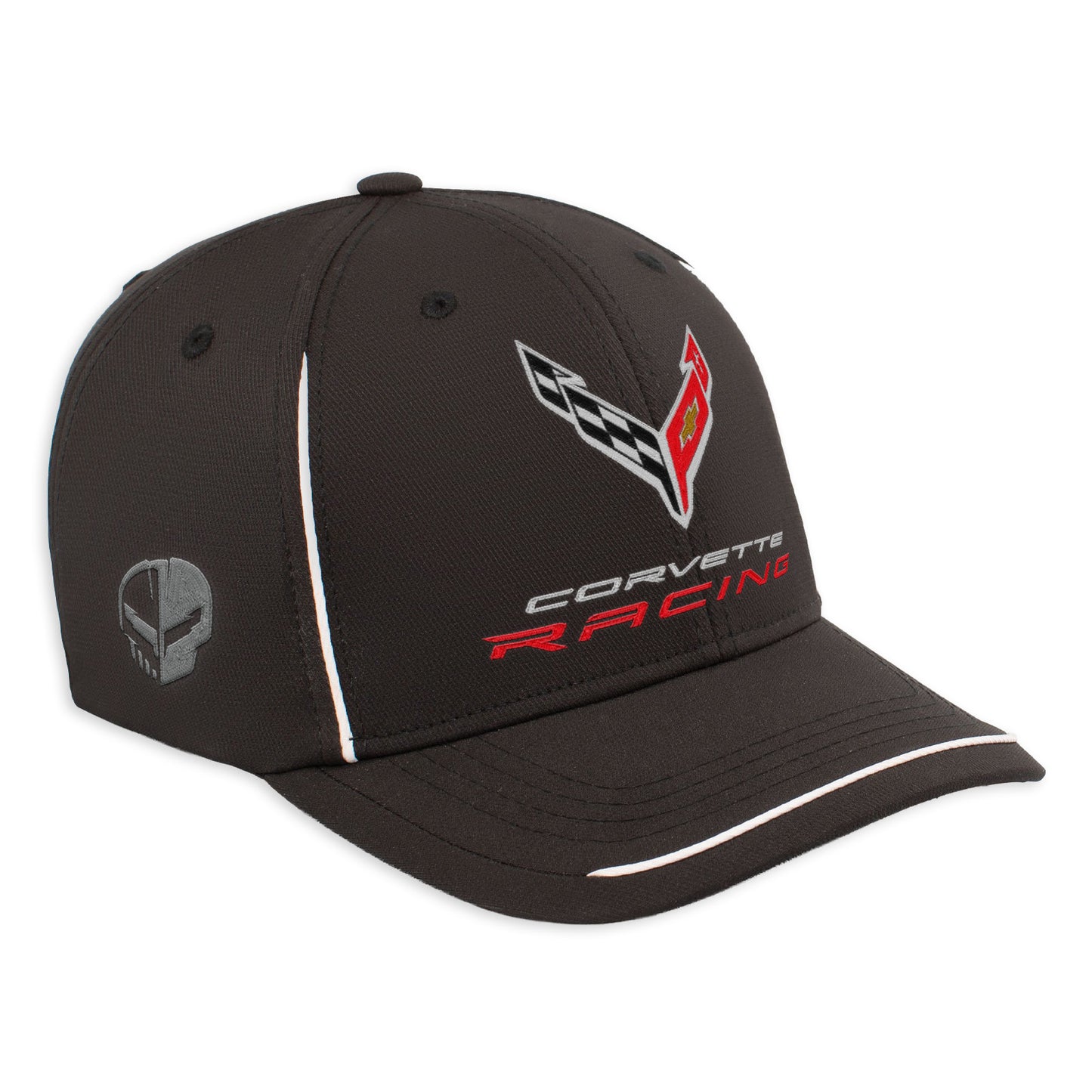 Corvette Racing Fitted Cap | Black/White - Right Side