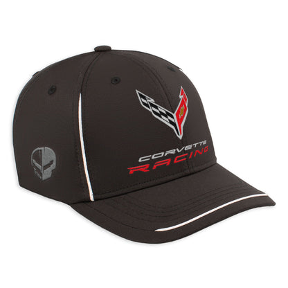 Corvette Racing Fitted Cap | Black/White - Right Side
