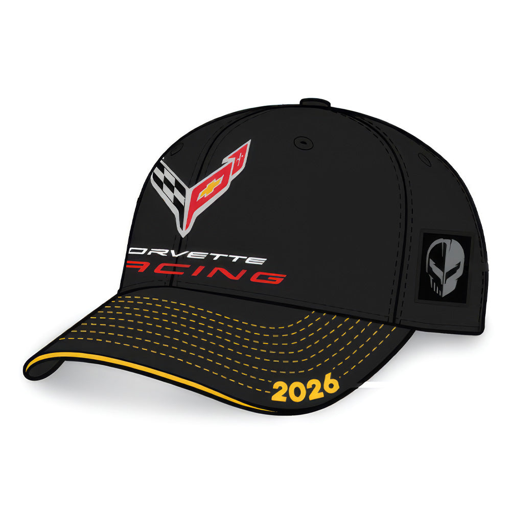 2026 Le Mans Corvette Racing Event Cap | Black - Left Side