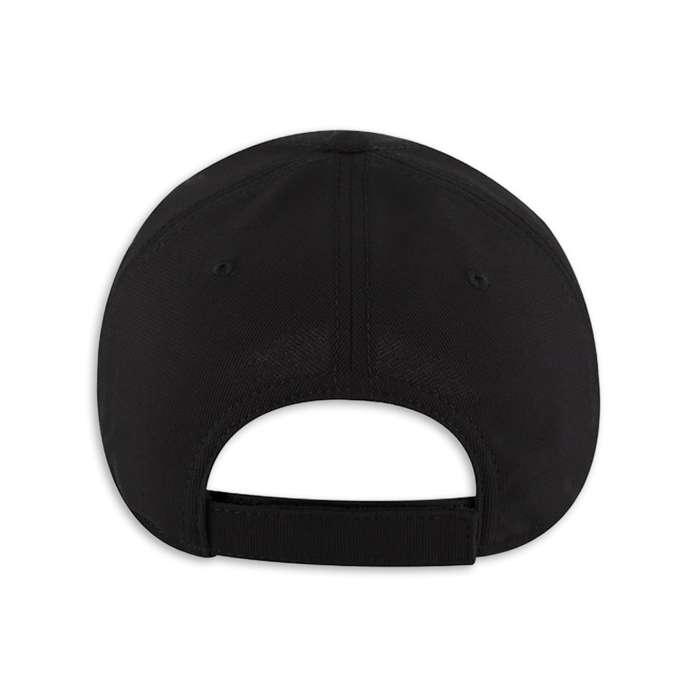 Back of the Corvette Racing Cap, Black, With Crossed Flags Logo