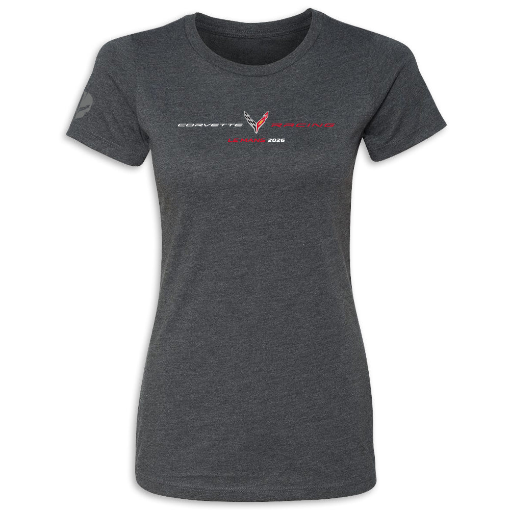 2026 Le Mans Ladies Event Tee - Charcoal