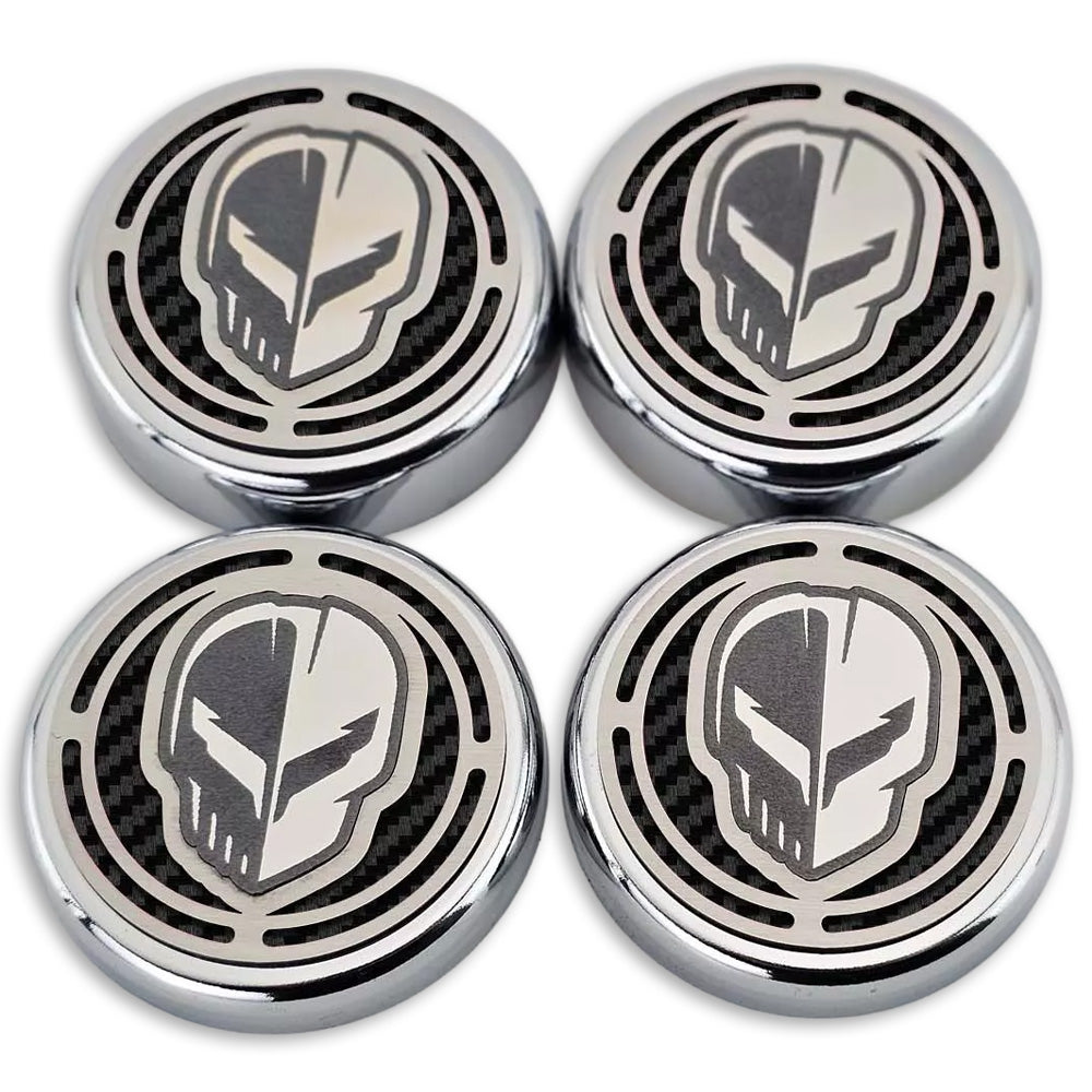 Black - JAKE Carbon Fiber Cap Cover 4pc Kit