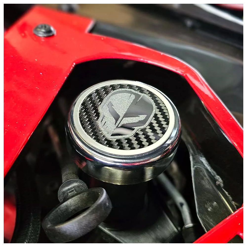 JAKE Carbon Fiber Cap Cover 4pc Kit